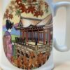 Japanese Geisha Tea Cup with Asian Woman Coffee Cup Mug