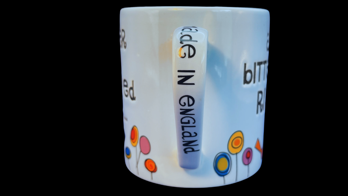Beloved Brother Bitterest Rival Mug angled side view sky blue ceramic