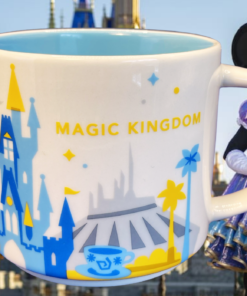 2015 Magic Kingdom You Are Here Mug displayed at Magic Kingdom with Mickey and Minnie