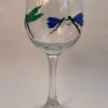 Hand Painted Dragonfly Wine Glass with Dragonflies - Image 3