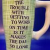 Trouble With Work Latte Mug for Funny Coworker Latte Mug - Image 2