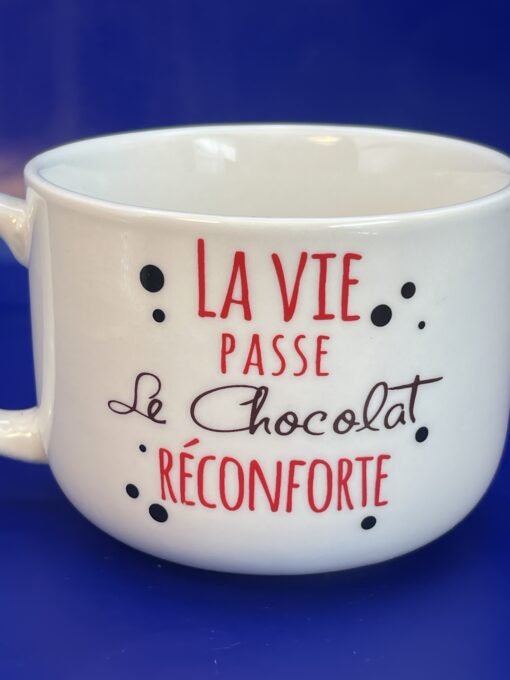 Life Happens Chocolate Helps Mug for Chocolate Lovers Coffee Cup Mug - Image 5