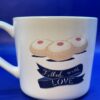 Filled With Love Mug Coffee Cup with Donuts