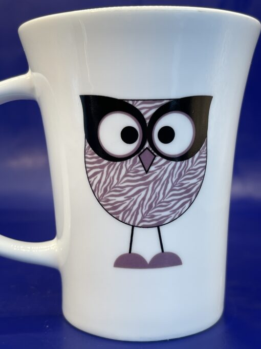 Tara Reed Purple Owl Mug for Owl Lovers Coffee Cup with Purple Owl - Image 5
