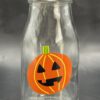 Halloween Pumpkin Milk Bottle with Jack-o-Lantern Halloween Decor