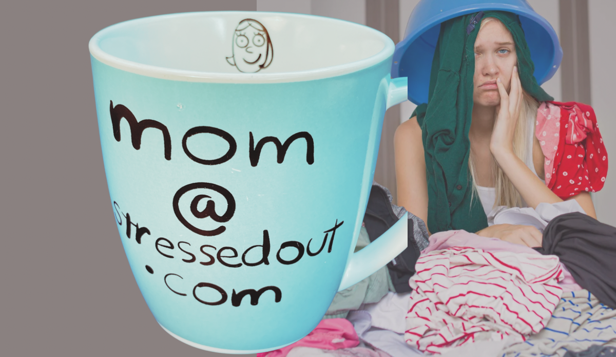 funny stressed out mom mug laundry day lifestyle scene