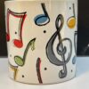 Colorful Music Notes Mug Coffee Cup with Musical Notes for Music Lovers Mug for Musicians - Image 3