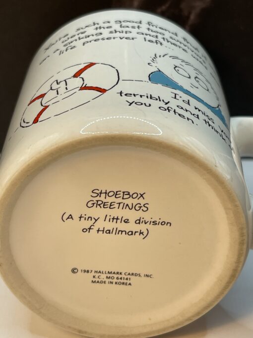 Hallmark Good Friend Funny Mug by Hallmark Coffee Cup Funny Hallmark Vintage Coffee Cup Mug - Image 6