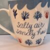 Salty Air Sandy Hair Mug by Pfaltzgraff Beach Saying Coffee Cup Mug