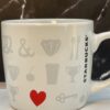 Starbucks Red Heart Espresso Mug by Starbucks Collector Mug