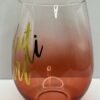 Nauti Girl Stemless Wine Glass For Her Nautical Theme Wine Glass - Image 4