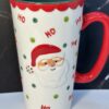 Santa Ho Ho Latte Mug with 3D Santa Oversized Christmas Coffee Cup