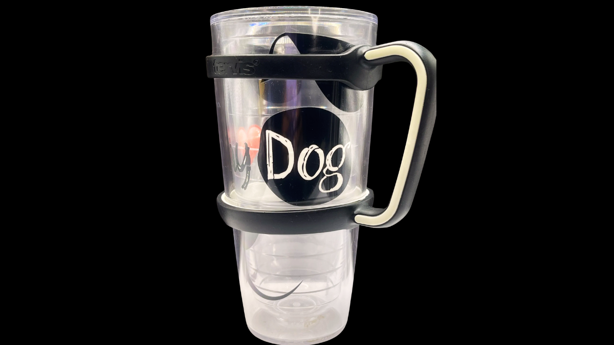 Love My Dog Tervis Tumbler wraparound dog lover design detail