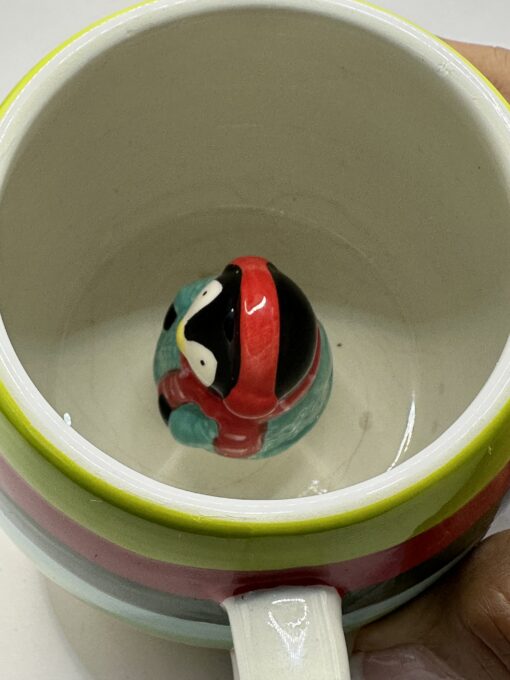 Striped Penguin Surprise Mug with Penguin Striped Coffee Cup - Image 8