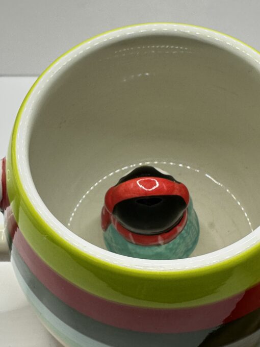 Striped Penguin Surprise Mug with Penguin Striped Coffee Cup - Image 9