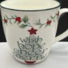 Pfaltzgraff Winterberry Merry Mug with Hand Painted Winter Theme