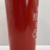 Mistletoe Hot Cocoa Red Tumbler with Mistletoe Christmas Coffee Travel Tumbler - Image 3