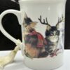Cute Christmas Cats Mug Christmas Coffee Cup with Cats - Image 6