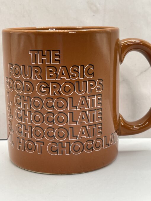 Chocolate Food Groups Mug for Chocolate Lovers Coffee Cup