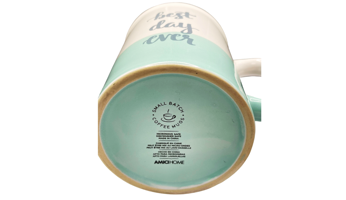 Back view showing smooth ceramic surface with no additional graphics