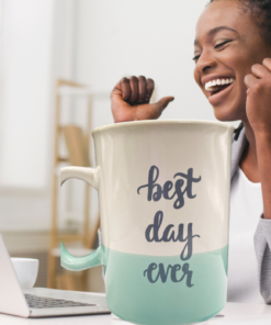 best day ever mug cozy lifestyle scene warm morning coffee relaxed setting