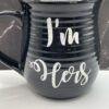 I'm Hers Black White Mug Gift Coffee Cup for Him - Image 2