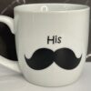 His Mustache Mug Gift Coffee Cup for Him