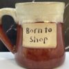 Born To Shop Jumbo Stoneware Mug for Shopaholic Gift Coffee Cup Mug
