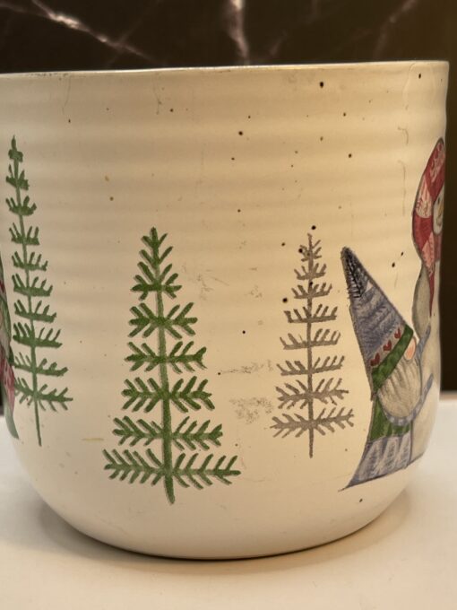 Peppermint Pine Gnomes Snowman Mug by Peppermint & Pine Snowman Coffee Cup - Image 4