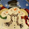 Snowman Family Decorative Plate with Snowman Decorative Plate