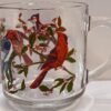 Colorful Birds Glass Mug with Birds Coffee Cup - Image 2