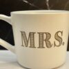 Mrs. Gold Stripes Mug Coffee Cup For Her Couples Matching Coffee Cup
