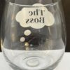 The Boss Stemless Wine Glass for Him - Image 5