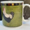 Brandon House Country Quartet Green Mug by Warren Kimble Sakura Chicken Green Coffee Cup - Image 2