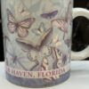 Cypress Gardens Butterfly Mug Travel Souvenir Coffee Cup with Butterflies - Image 2