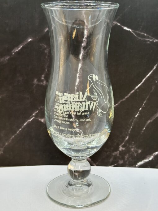 Miami Whammy Hurricane Glass from Miami Souvenir Recipe Glass - Image 5