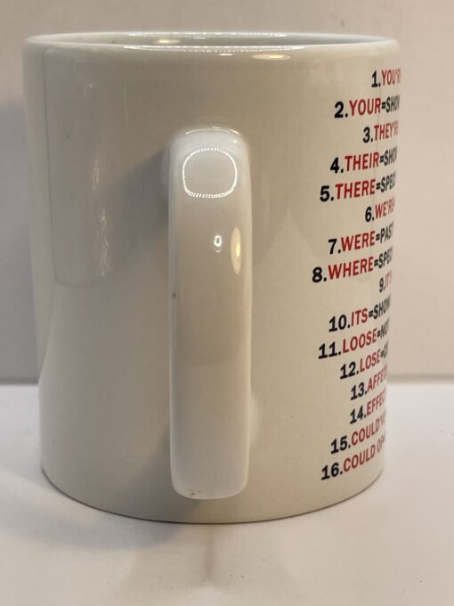 Grammar Police Swear Mug with Grammar Humor Coffee Cup Mug - Image 4