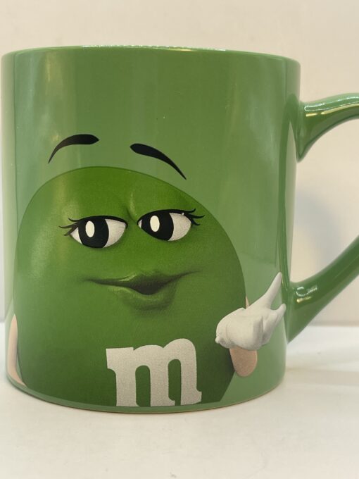 Green M&M Eat Heart Out Mug with Green M&Ms Coffee Cup - Image 2
