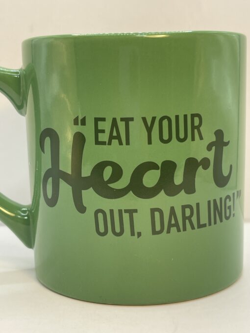 Green M&M Eat Heart Out Mug with Green M&Ms Coffee Cup - Image 5