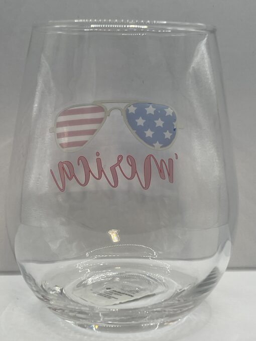 The America Sunglasses Stemless Wine Glass is the perfect #cupofmoodhere to make your red, white, and wine moments a whole lot cooler! 