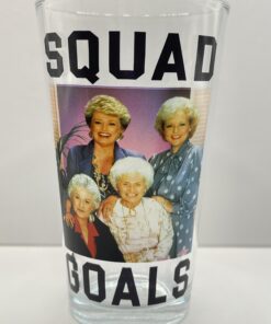 This Golden Girls Squad Goals Glass is the perfect #cupofmood when you’re ready to raise a glass to the queens of sass, humor, and cheesecake.