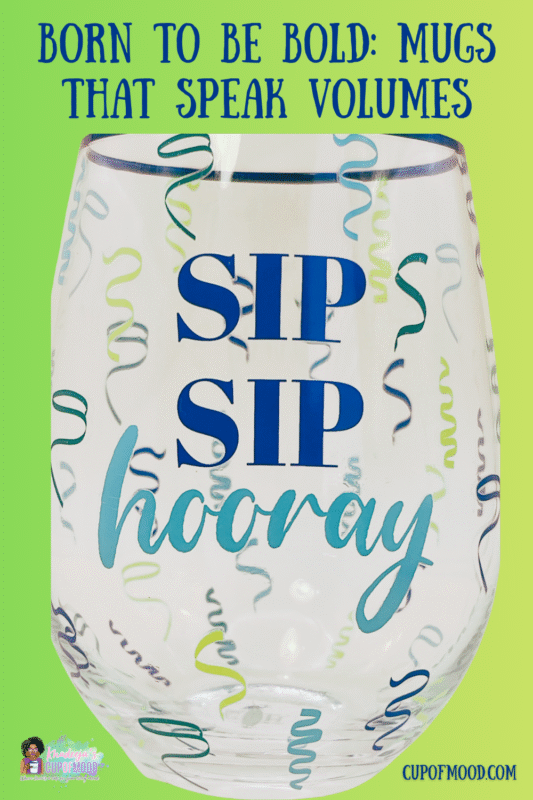 Raise your glass to life’s little celebrations with the Sip Sip Hooray Wine Glass. It’s the perfect gift #cupofmood and celebration waiting to happen!