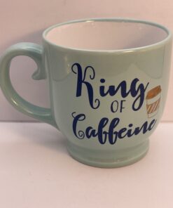 Introducing the King of Caffeine Jumbo Coffee Mug. It's the perfect #cupofmood and the ultimate throne for every caffeine king ready to conquer the day!