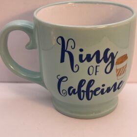 Introducing the King of Caffeine Jumbo Coffee Mug. It's the perfect #cupofmood and the ultimate throne for every caffeine king ready to conquer the day!