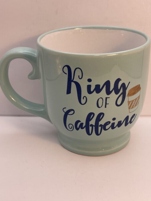 Introducing the King of Caffeine Jumbo Coffee Mug. It's the perfect #cupofmood and the ultimate throne for every caffeine king ready to conquer the day!