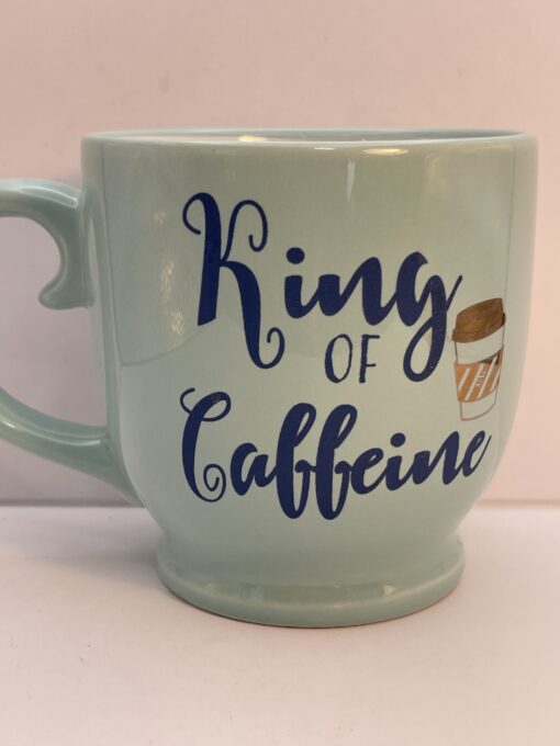 Introducing the King of Caffeine Jumbo Coffee Mug. It's the perfect #cupofmood and the ultimate throne for every caffeine king ready to conquer the day!