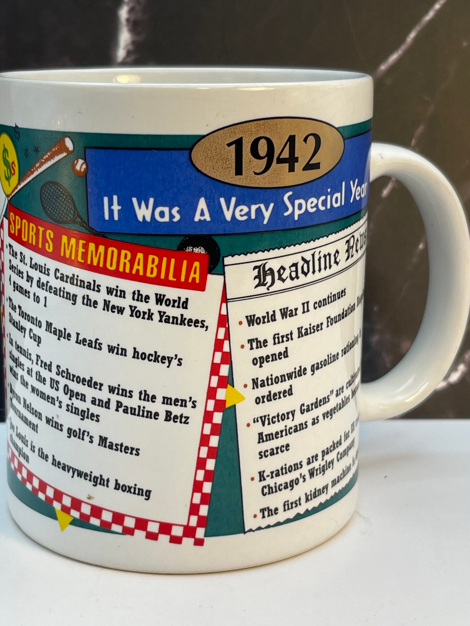 Introducing the 1942 Birth Year Mug. It's the perfect #cupofmood and ultimate gift to commemorate the year 1942 with humor and style.