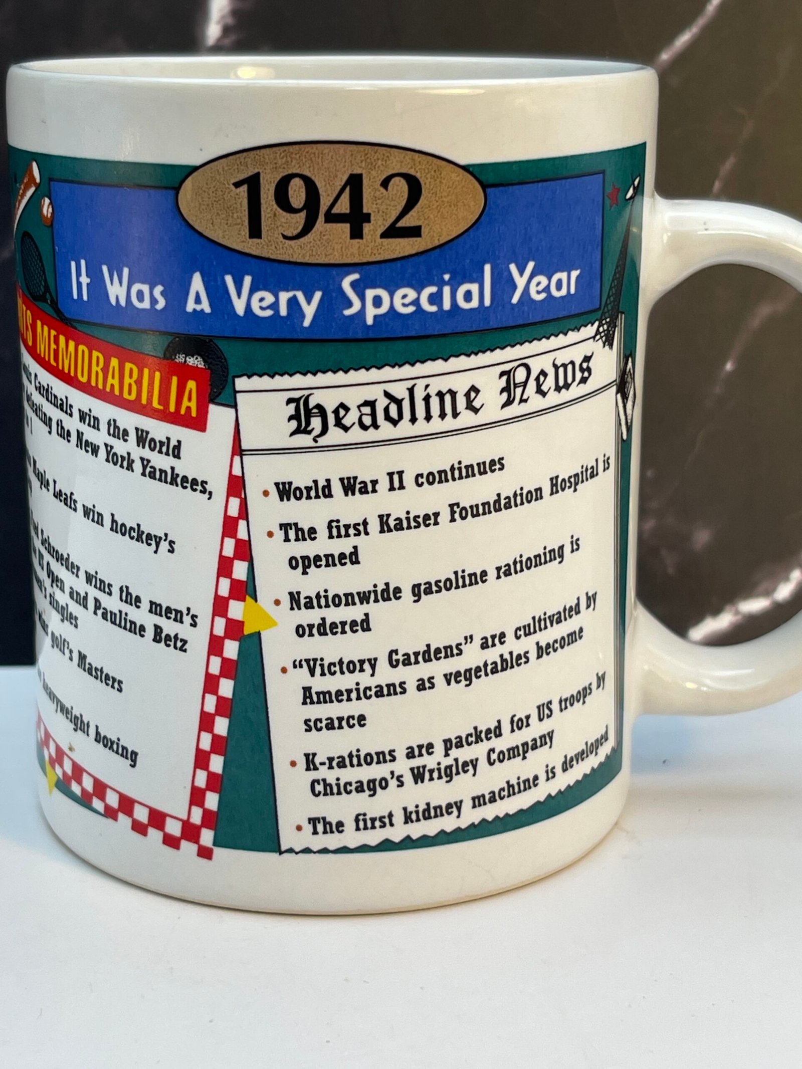 Introducing the 1942 Birth Year Mug. It's the perfect #cupofmood and ultimate gift to commemorate the year 1942 with humor and style.