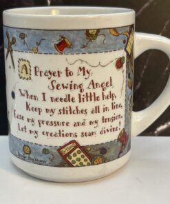 Meet your new favorite sip companion: the Sewing Angel Prayer Mug. It's the perfect #cupofmood for sewing queens, quilting mavens, and craft room angels. 