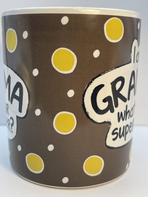 Introducing this Grandma Superpower Oversized Mug. It's the perfect #cupofmood where sass meets caffeine in a delightful dance of grandmotherhood mastery!